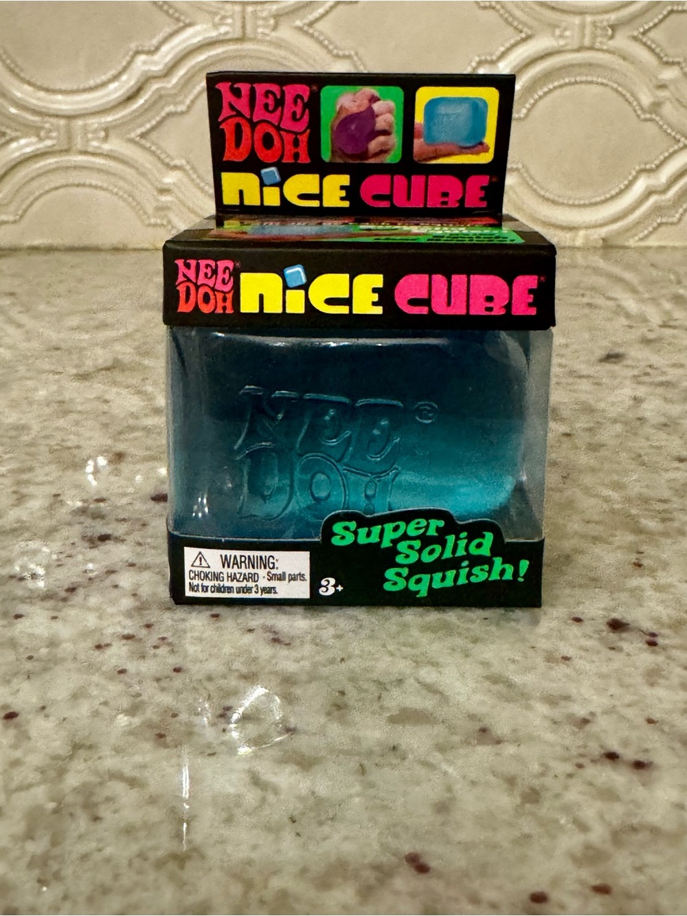 *NWT* NeeDoh Nice Cube - Blue Super Solid Squish
